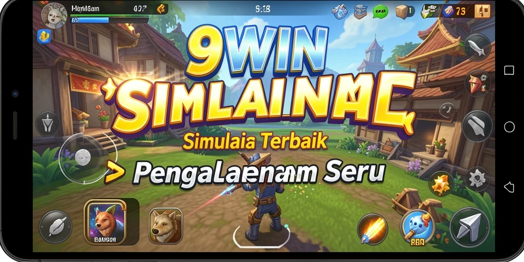 Tangkapan layar gameplay <strong>9WIN</strong> menampilkan karakter di lingkungan yang menarik.