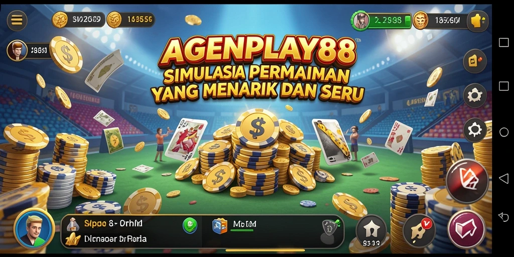 Tampilkan aktivitas seru dalam gameplay simulation AGENPLAY88.