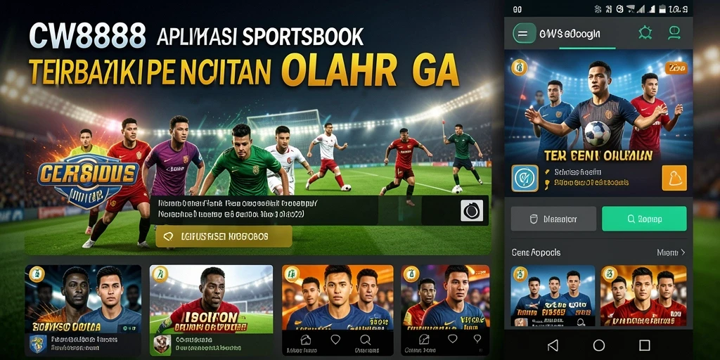 Screenshot utama CW8888 menampilkan antarmuka taruhan olahraga yang menarik.
