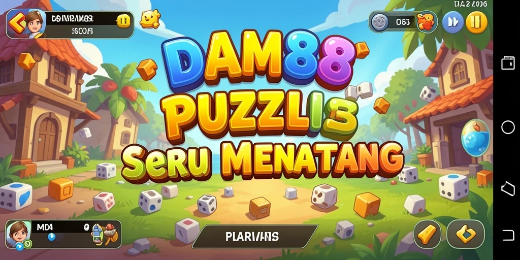 Tampilan gameplay DAM88 yang menarik dan penuh tantangan puzzle.