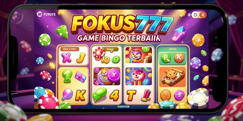 Tampilan gameplay seru di FOKUS777 yang penuh warna.