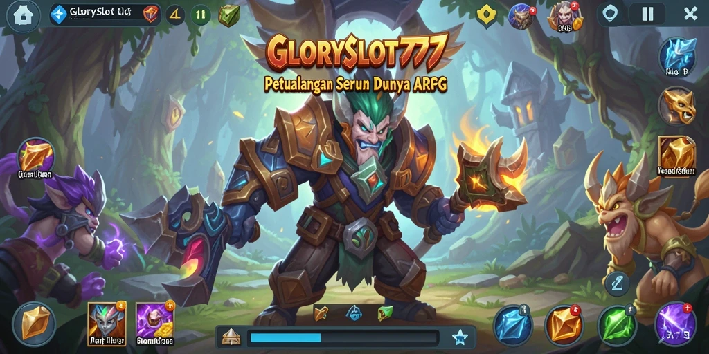 Tangkapan layar menampilkan aksi seru dalam game ARPG GLORYSLOT777.
