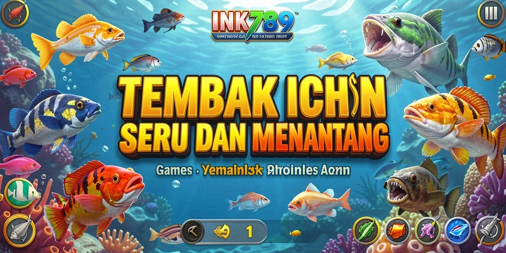 Tampilan gameplay Tembak Ikan yang menegangkan dan memukau.