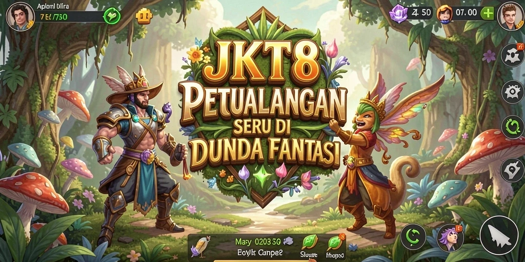 Tampilan petualangan seru di dunia fantasi JKT8.