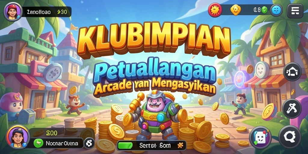 Tampilan gameplay seru dan penuh warna dari KLUBIMPIAN.