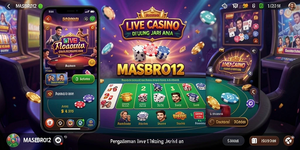 Tampilan gameplay Live Casino yang menarik di MASBRO12.
