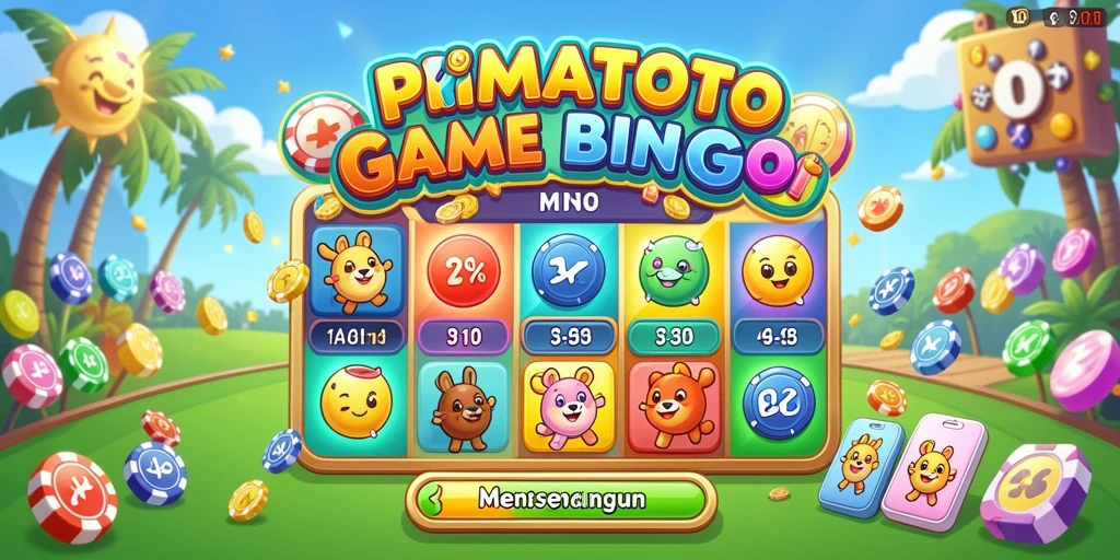 Tampilan permainan Bingo seru di PRIMATOTO dengan antarmuka menarik.