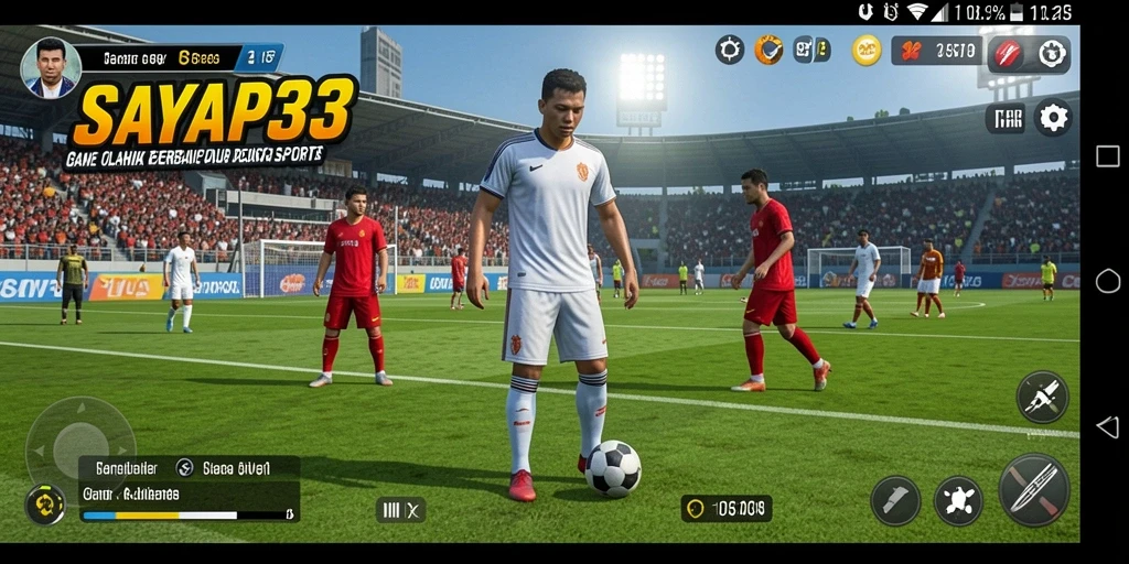 Tampilan gameplay seru dari SAYAP33 dalam aksi olahraga.