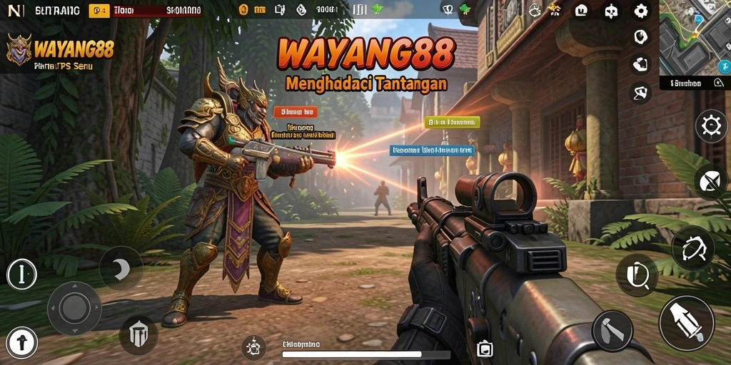 Tampilan gameplay yang intens dan mendebarkan dari WAYANG88.